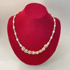 Cultured Freshwater pearl Fashion Jewelry choker /Necklace/Pendant 18  / 6 mm