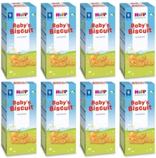 8 x HIPP Organic Baby Biscuits Snacks Cookies From 6+ Months 150g 5.3oz