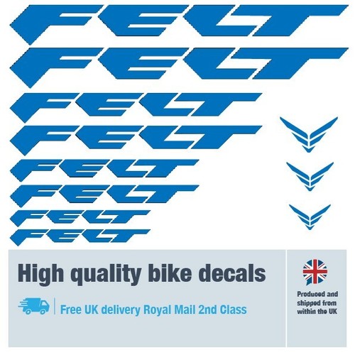 Felt new bike labels / decals / stickers, 5+ years external quality (26 pack) - Picture 7 of 16