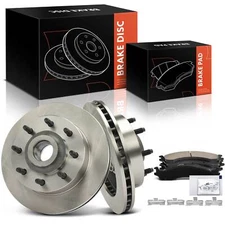 6x Disc Brake Rotor & Ceramic Brake Pad for Dodge B2500 B3500 1998 Front Side