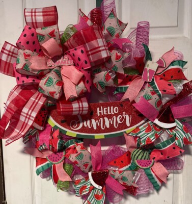 Summer Watermelon Wreath Spring