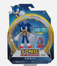 Sonic the Hedgehog SONIC w/INVINCIBLE ITEM BOX 4in Action Figure Toy new