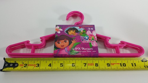 NEW Lot of 12 Nickelodeon Dora the Explorer Kids Girls Children Pink Hangers - Picture 4 of 6