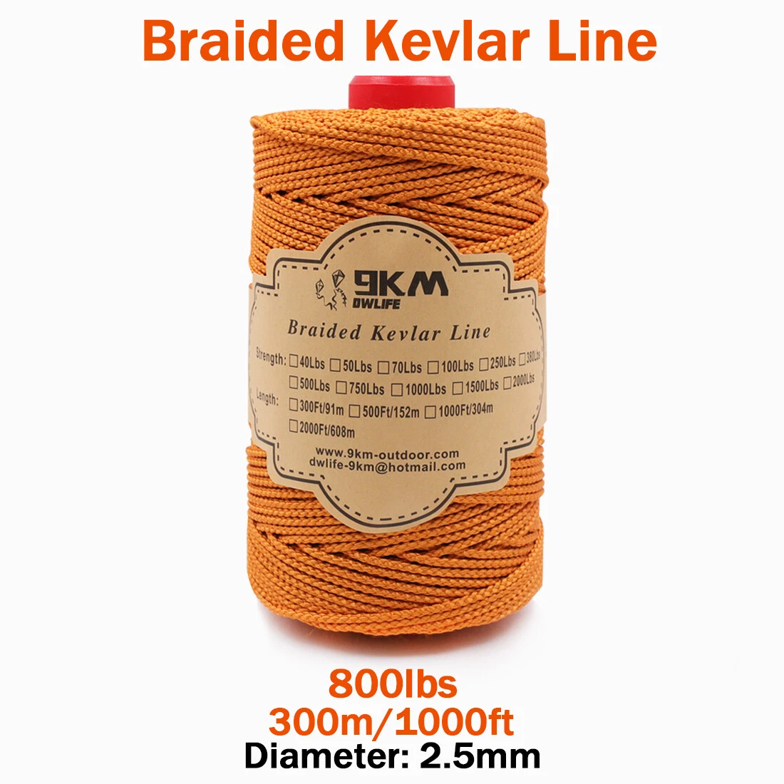 800Lbs 1000ft 2.5mm