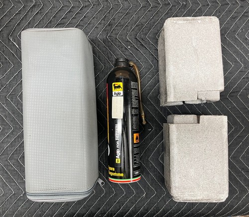 FERRARI F40 TIRE INFLATOR TOOL KIT CASE & CANISTER. - Picture 1 of 11