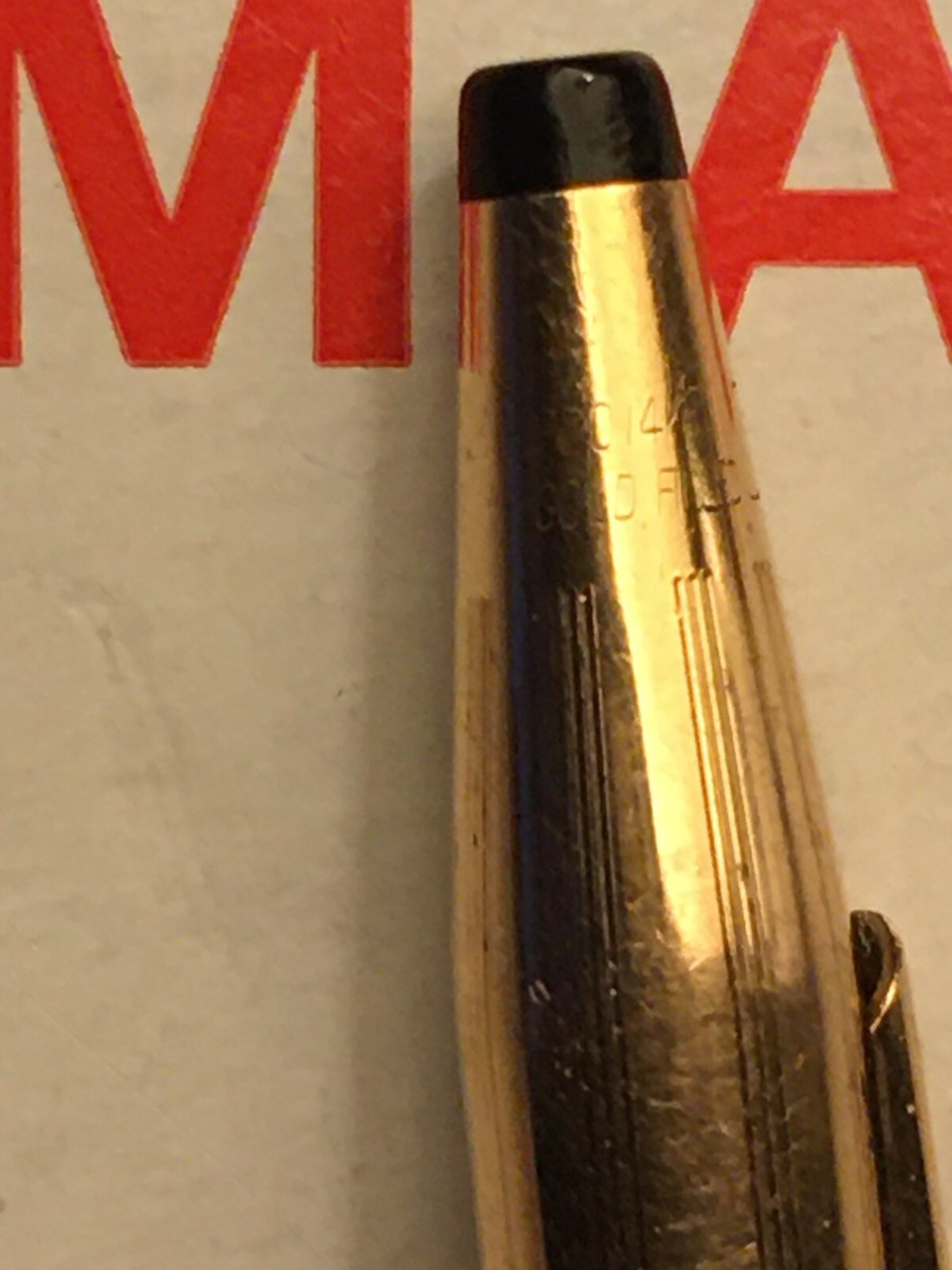 Cross 1/20 14kt Gold filled twist ballpoint Pen Made in USA | eBay