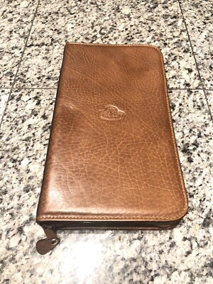 Sir Rondo's Italy Brown Leather Zip Around 12 Watch Travel Sir Rondo's Italy Brown Leather Zip Around 12 Watch Travel