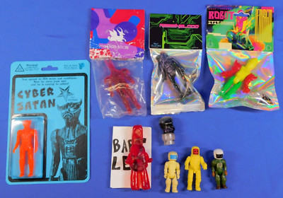 CYBER SATAN PENDRAGON RESSINBLOOD AND OTHER DESIGNED/HANDMADE FIGURES ROBOTS ETC