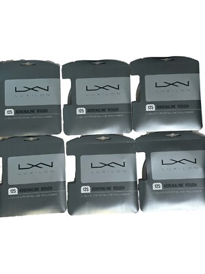 6 sets of luxilon adrenaline rough 1.25mm 17g Tennis Strings