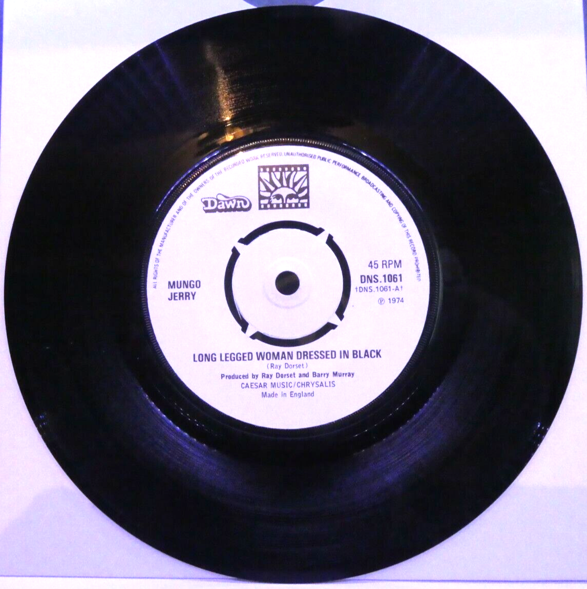 Mungo Jerry  Long Legged Woman Dressed In Black Vinyl 7" Single UK 1974  Rock | eBay UK