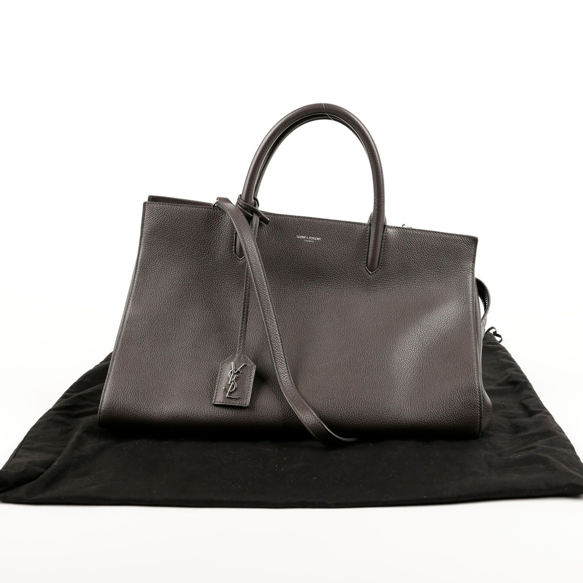Saint Laurent Canvas Ribbed Gosh Tote Shoulder Bag 620667 Saint Laurent Canvas Ribbed Gosh Tote Shoulder Bag 620667