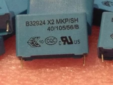 Epcos 1uF 305V MKP X2 Capacitor, 1uF Polypropylene Film Capacitor