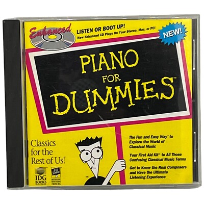 Piano For Dummies CD Mac Or PC Classical Music Appreciation Disc Mozart Schumann