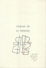 ALBERTO MAGNELLI L'Album De La Ferrage 25,75" x 17,75" Litografia 1970 Modernismo