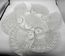 Anchor Hocking Daisy & Button Fan Snack Plates (Set of 7 + 1 FREE Chipped)