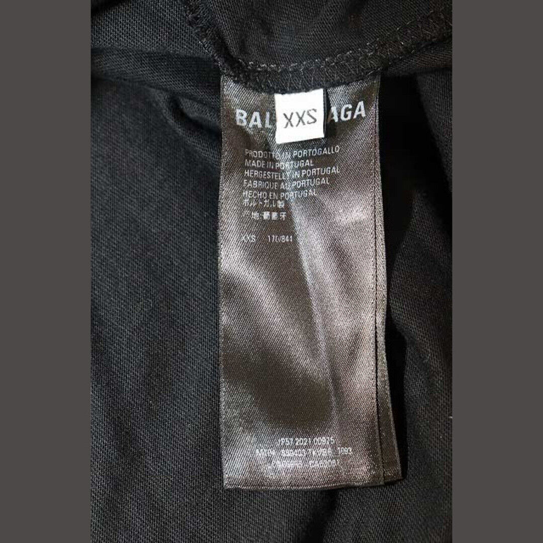 Balenciaga 21SS CAPS DESTROYED HOODIE BLACK XXS PULLOVER A Balenciaga 21SS CAPS DESTROYED HOODIE BLACK XXS PULLOVER A