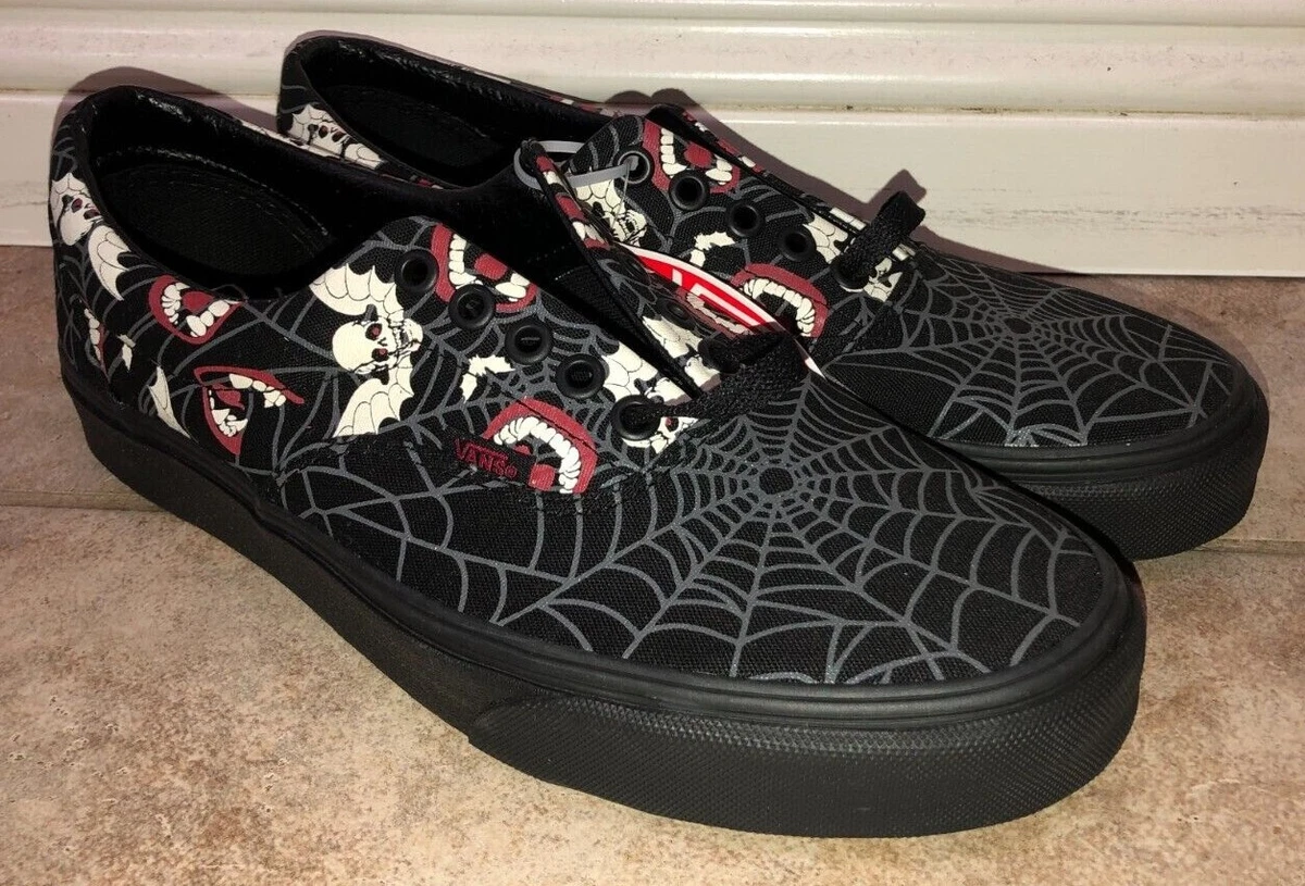 Vans Era Glow Frights Glow in the Dark Halloween Skate Shoes Black ...