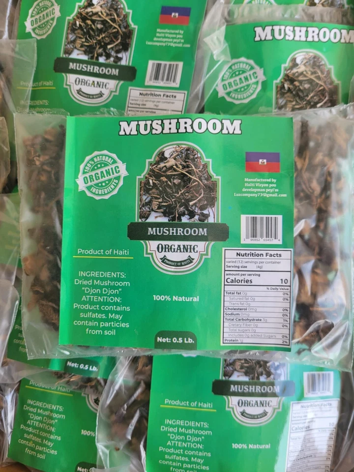 Seta seca negra natural Djondjon/haitiana de Haití Foto 3 de 4