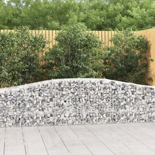 Arched Gabion Baskets 4 pcs - -Colored Galvanised  Material - Decorative I0L0