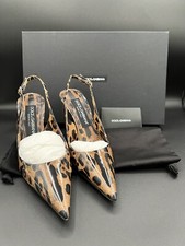 Dolce&Gabbana Women's Leopard-Print 105 MM Heel Pumps US 8.5 EU 38.5 NWB $1175