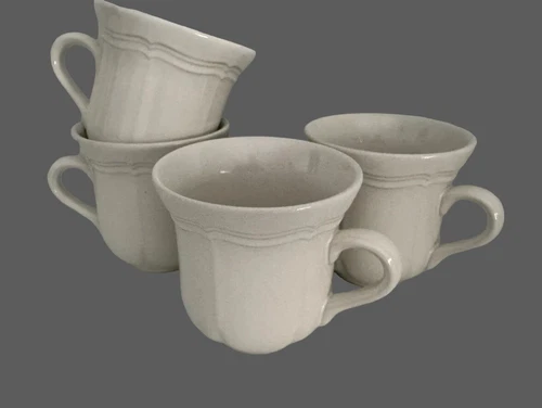 New Mikasa French Countryside Set of 4 Tea Coffee Mugs Cups Stoneware 8.5 oz
