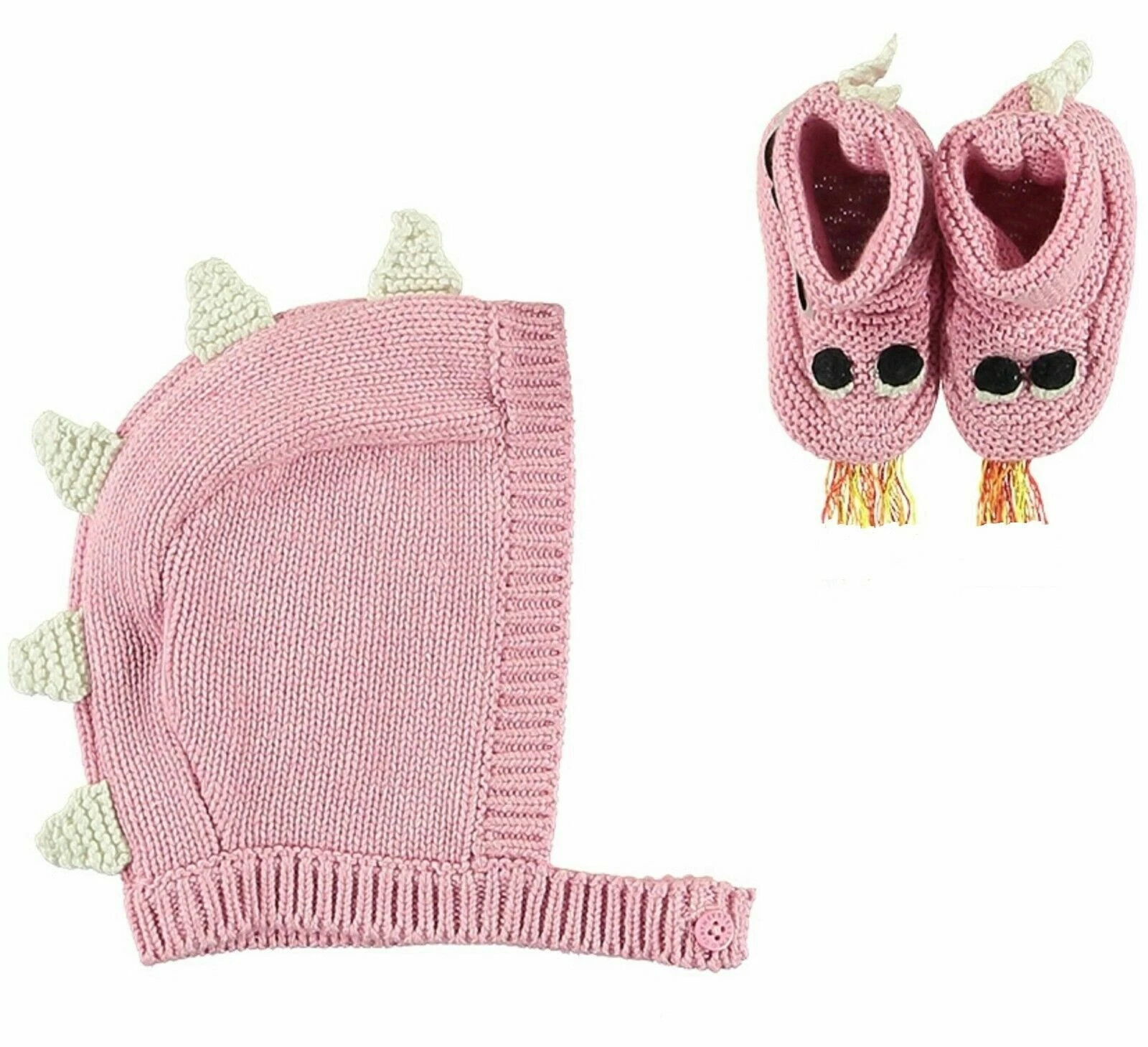 Stella McCartney Kids Spikes and Eyes Pink Hat and Booty Set 9 /12 mths NEW GIFT
