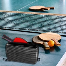 Hard Table Tennis Racket Bag EVA Square Shape Handbag Ping Pong Box Storage Case