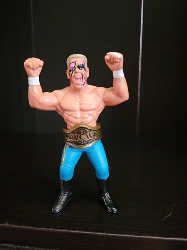 1990 WCW Galoob Sting Figure WWE WWF with Champion...