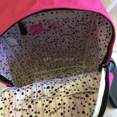 NWT Betsey Johnson Fuchsia Cat Backpack Full Size Hot Pink  display picture 1