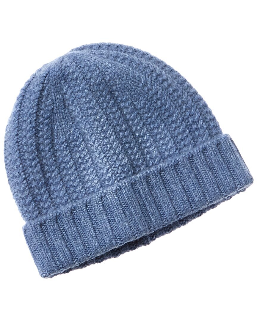 Женская кашемировая шапка Sofiacashmere синего цвета 7290₽