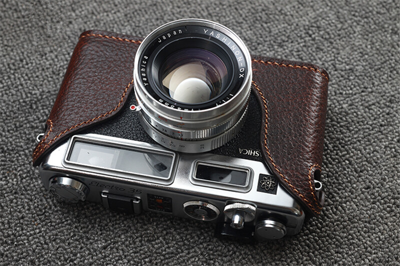 Yashica Electro 35GS Genuine Leather Half Case Camera Cover Funper