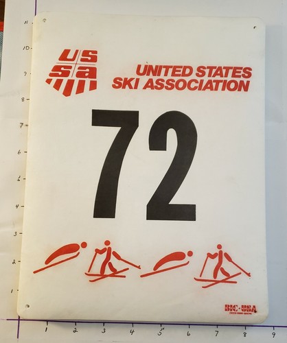1980's ERA SKI RACING BIBS UNITED STATES SKI ASSOCIATION CHOOSE BIB NUMBER SEE