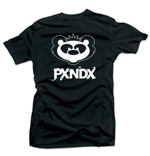 PXNDX PANDA PLAYERA NEGRA / CAMISETA NEGRA BANDA ROCK MONTERREY MÉXICO UNISEX