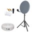 Camping-SAT-Anlage-Digital-40cm-Spiegel-Antenne-Dreibenstetiv-ALU-10m-Kabel-LNB Indexbild 1