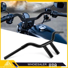 MX T Bars 10" Rise Handlebar For Harley Dyna Softail Sportster 1200 Low XL FLHT