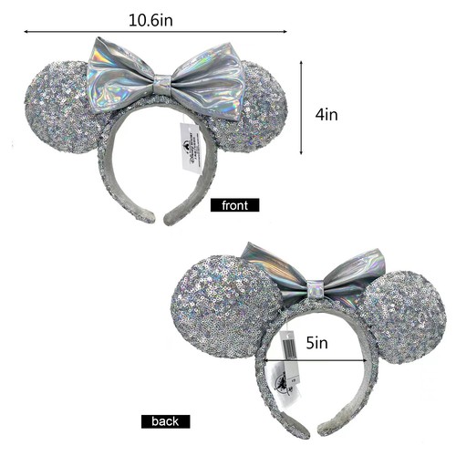 Cerchietto Disney Parks Argento Orecchie Minnie Cenerentola Edizione Specchio Magico ๐ - Foto 4 di 7