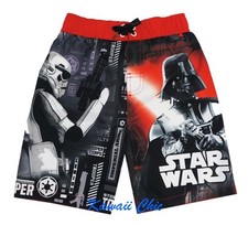 Disney Star Wars Storm Trooper Darth Vader Swim Shorts Trunks Little Boys 4