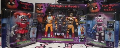 Jazwares FNF Bundle Glamrock Shattered Freddy,Fun Time Freddy, Circus Baby