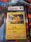 Pokémon Card Pikachu SWSH039 Sword & Shield Black Star Promo CGC Nm/Mint+ 8.5