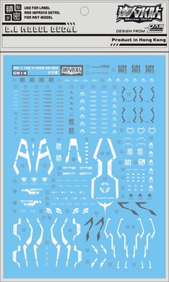 for MG 1/100 Kyrios  GN-003 00 Model Kit D.L Water Slide Pre-cut Stickers Decal 