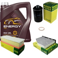 Inspektionspaket 5L Mannol Energy 5W-30 FüR Audi A3 1.8 Tfsi 2.0 Q3 VW Golf VI