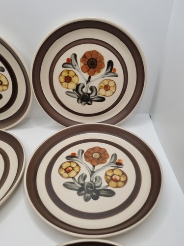6 Vintage Denby Langley Mayflower Side Plates 6.5" 17cm Diameter Very Rare VGC - Picture 5 of 16