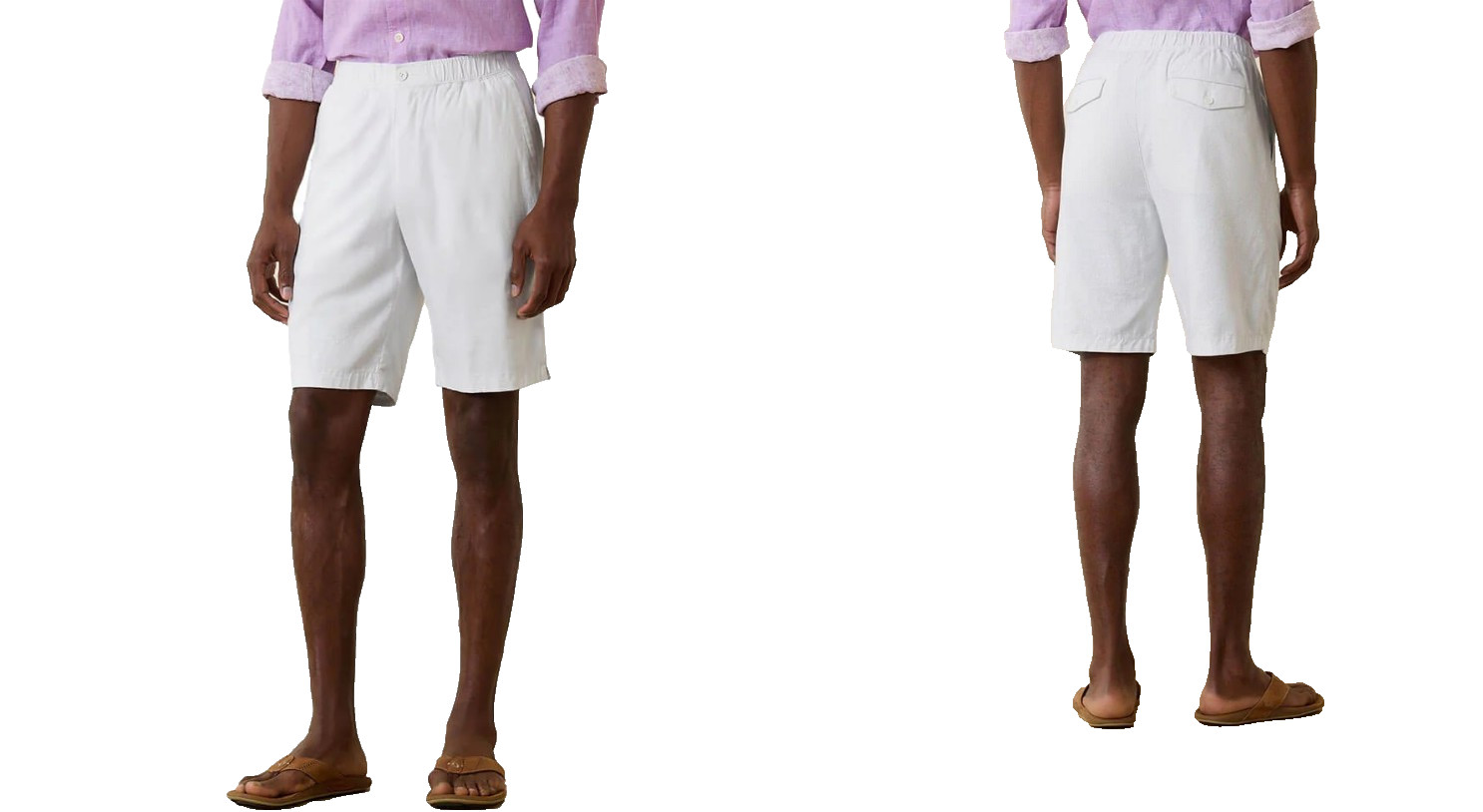 Tommy Bahama Mens Linen In Paradise Shorts in White Size XL 13490₽