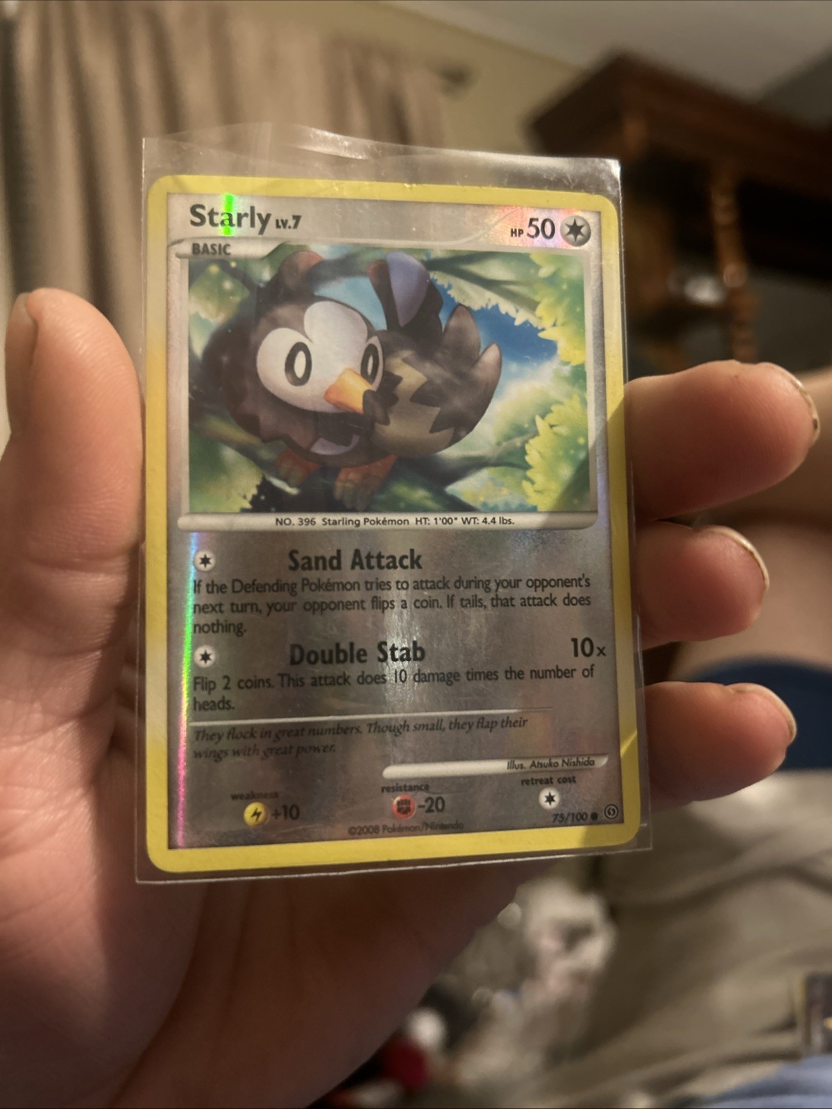 Starly 101/130 Diamond and Pearl Reverse Holo