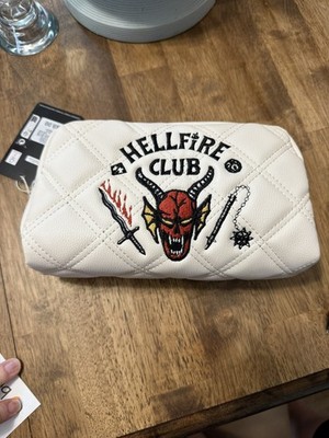 Primark Stranger Things Hellfire Club Quilted Makeup Pouch NWT
