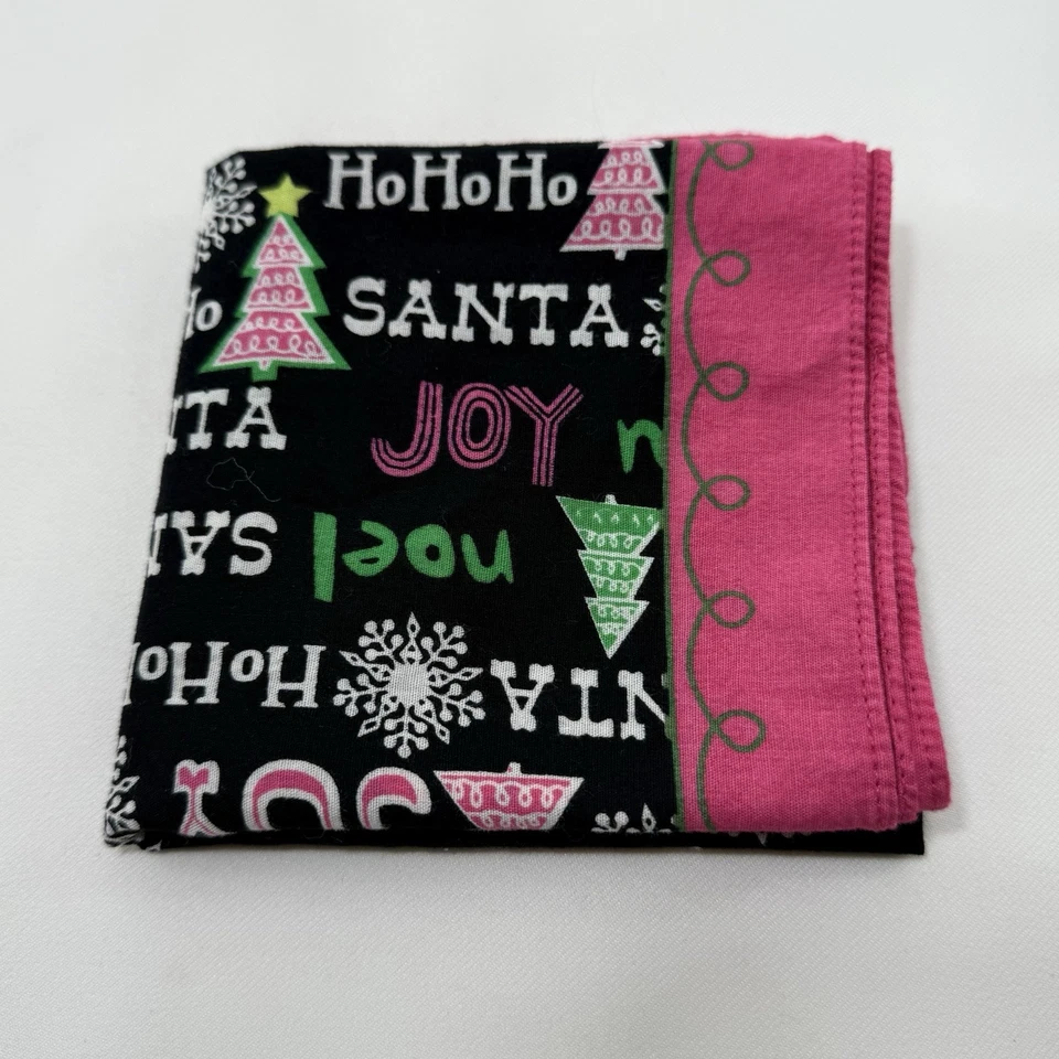 Pañuelo de Navidad Bandana Cuadrado Pañuelo Vacaciones Festivo Patrón Mensaje Alegría Foto 4 de 4
