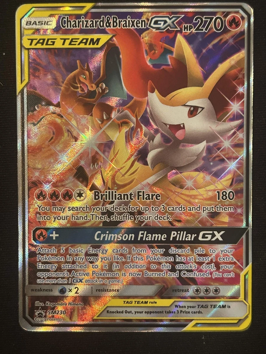 charizard and braixen pokemon card Charizard & Braixen GX Pokémon TCG Cards for sale