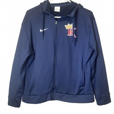 Nike Therma-FIT Full-Zip Hoodie Navy Blue Mens Size S Very Good Condition