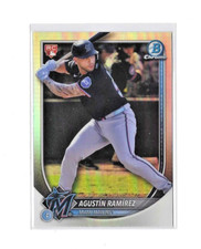 2025 Bowman Chrome Baseball Agustin Ramirez RC Red Variation/#91/NRMT/Marlins