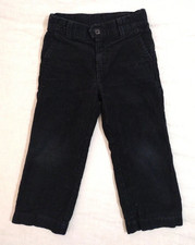 Janie and Jack Boys Black Corduroy Pants Size 4T Adjustable Waist